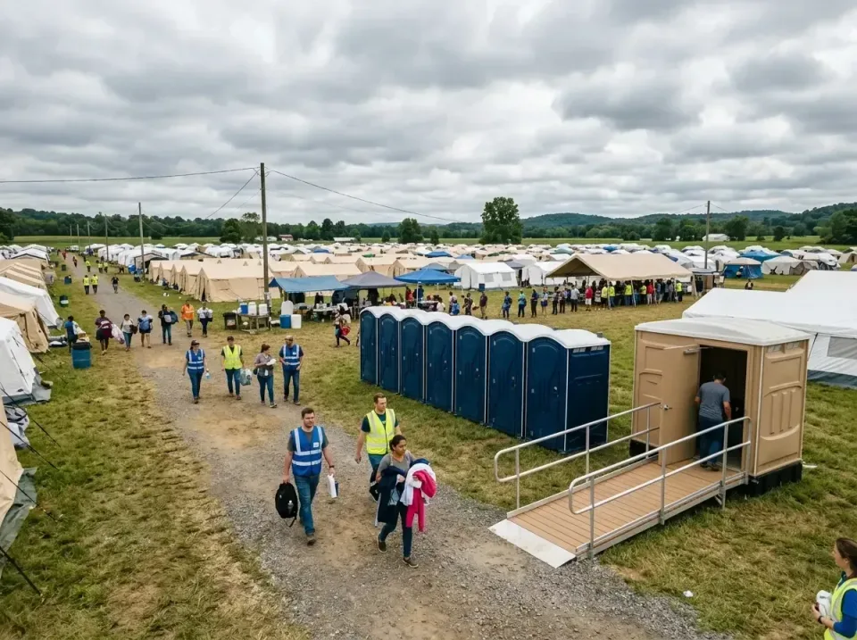 disaster-relief-camp-restrooms-010 — frequently asked questions, Dumpster & Portable Bathrooms Rental in Rose Hill, VA